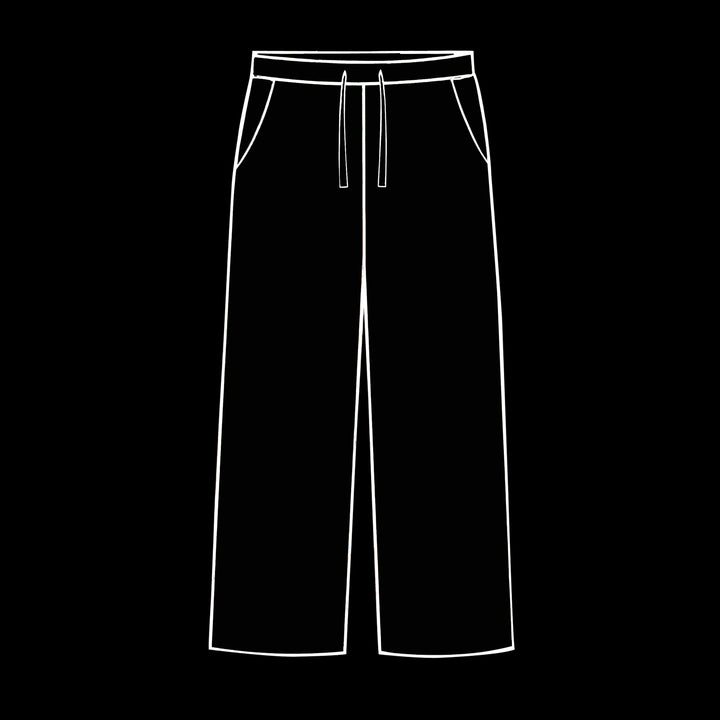 MIDNIGHT BLACK OVERSIZED PANTS